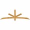 Ekena Millwork Alberta Rough Sawn Timber Gable Bracket, Western Red Cedar, 84"W x 28"H x 4"D x 4"F, 8/12 Pitch GBW084X28X0404ALB00RWR - alternate 1